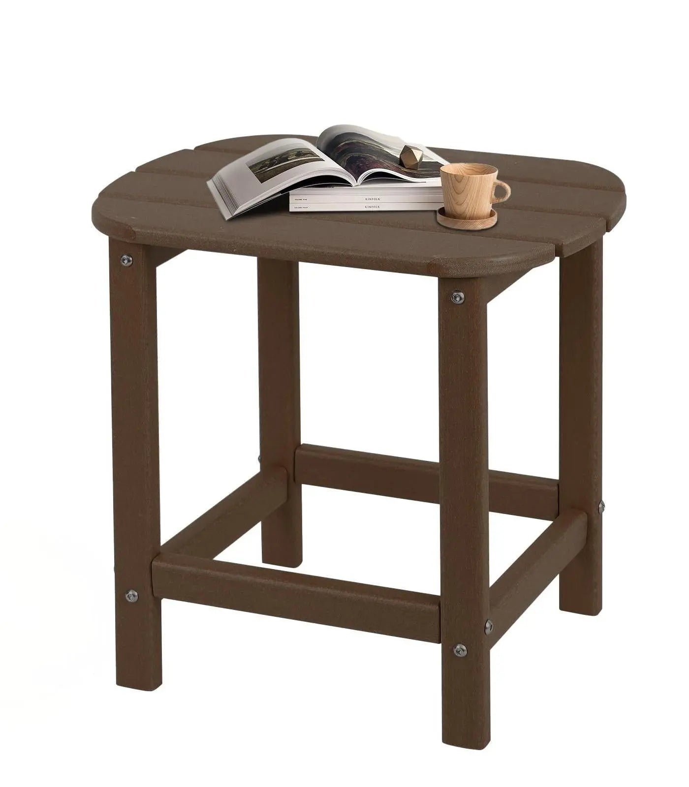 Plawdlik All Weather Recycled Plastic Outside Patio End Table Plawdlik Furniture