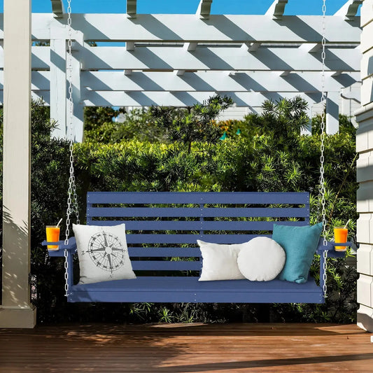 Recycled Plastic Porch Swing Benefits Over Traditional Wooden Swings Plawdlik Furniture