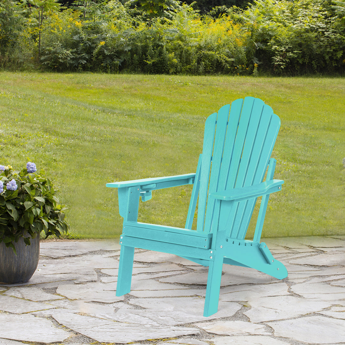 Experience the Strength and Sustainability of Plawdlik's HDPE Adirondack Chairs