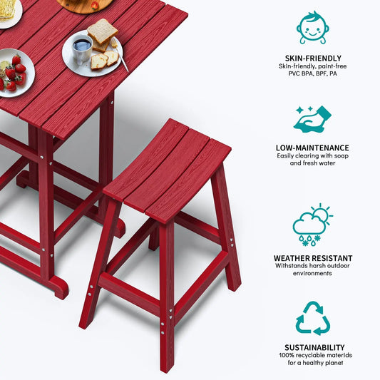 Outdoor Bar Table and Stools: How to Choose Weatherproof All-Season Sets Plawdlik Furniture