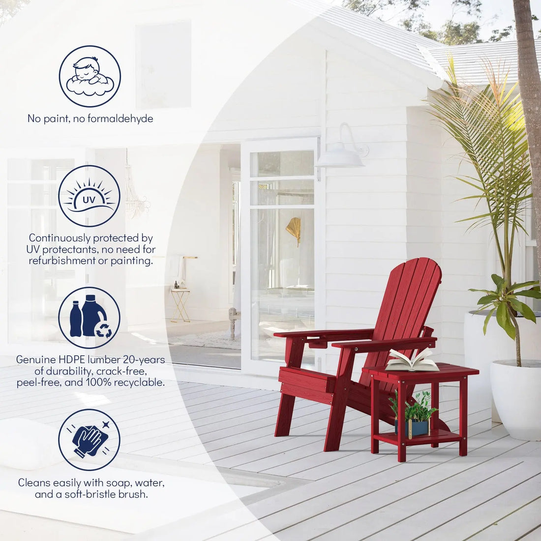 🌿 Relax in Style with the Plawdlik Adirondack Chair 🌱 - Plawdlik Furniture