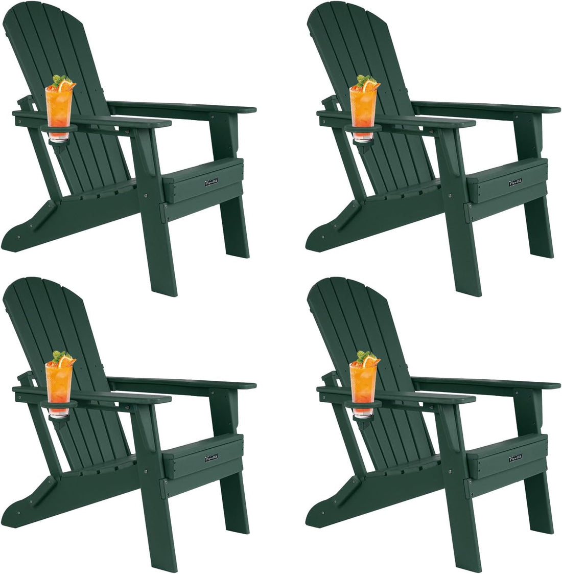 Create Your Outdoor Oasis with the Modern Adirondack Chairs Set of 4