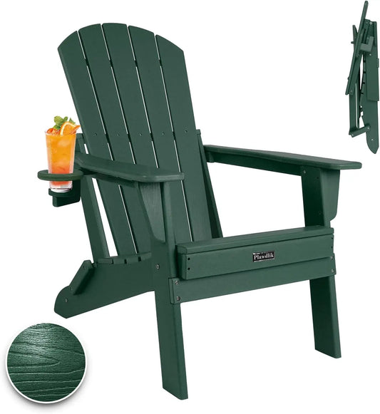 Durable-Plastic-Adirondack-Chairs-Outdoor-Comfort Plawdlik Furniture
