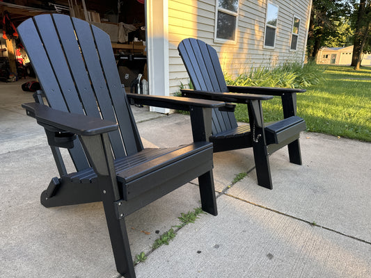 Weather-resistant Adirondack chairs