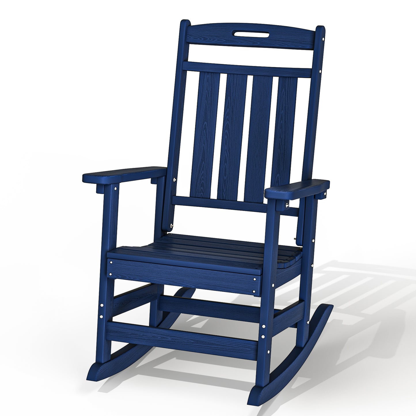 Outdoor Rocking Chair - All-Weather Resistant HDPE Heavy-Duty Patio Rockers with High Back - Perfect for Porch, Lawn, Garden, and Modern Outdoor Spaces