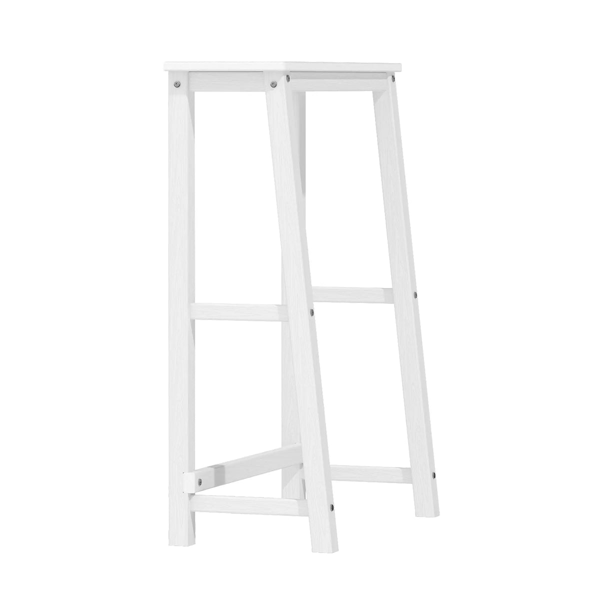 Plawdlik 1-Tier Over The Toilet Storage Shelf, HDPE Bathroom Organizer Rack, White