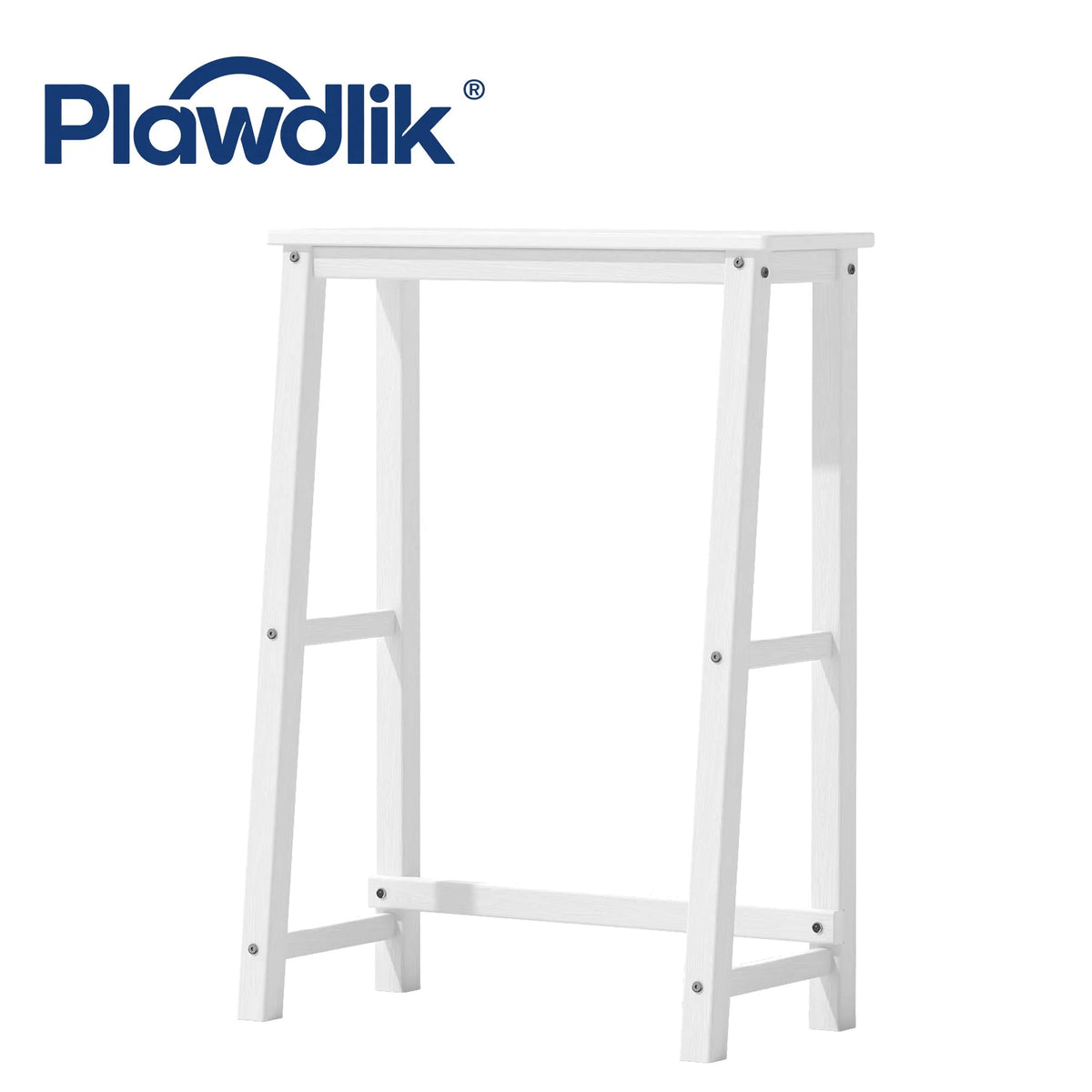 Plawdlik 1-Tier Over The Toilet Storage Shelf, HDPE Bathroom Organizer Rack, White