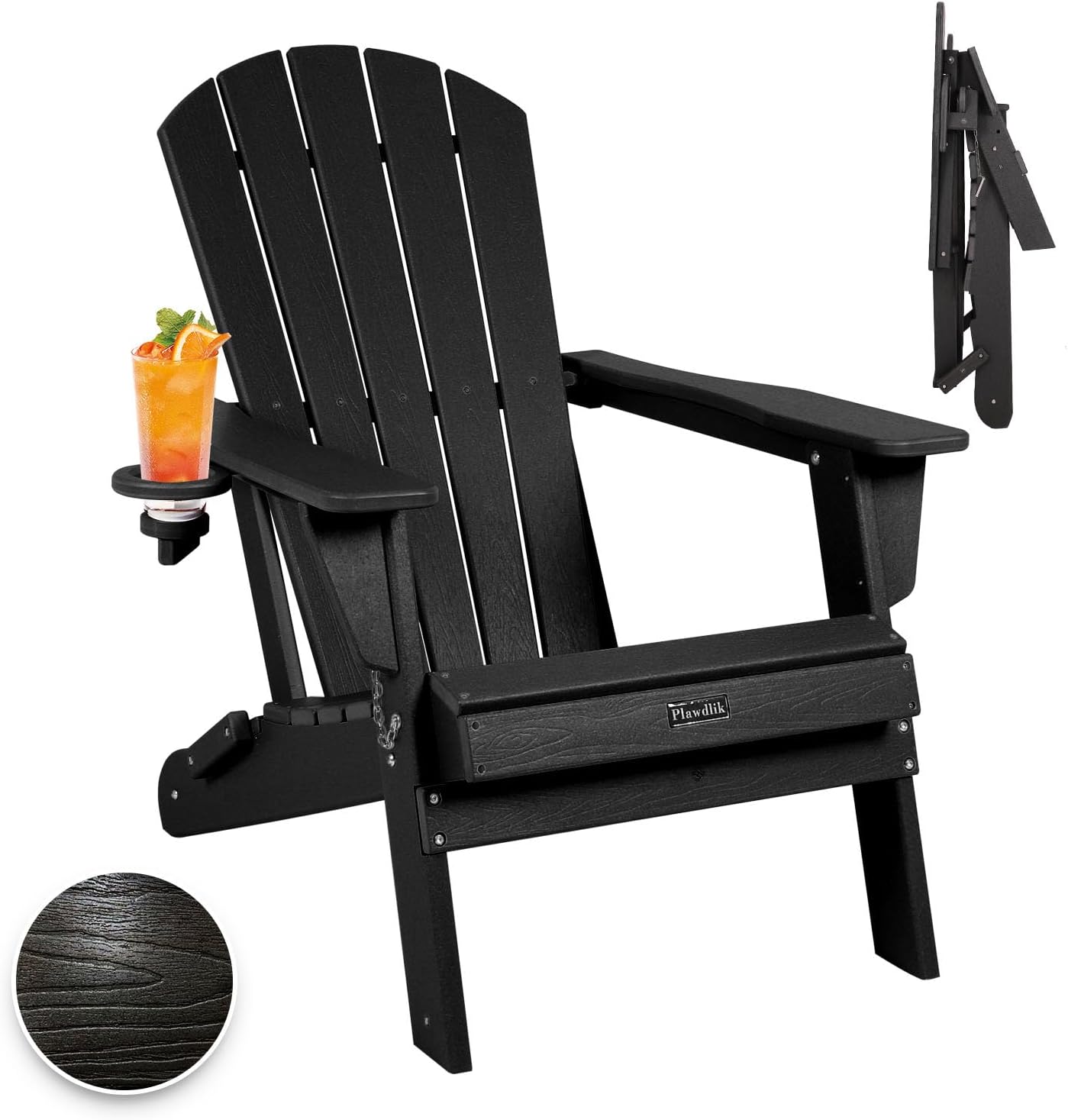 black folding adirondack chairs